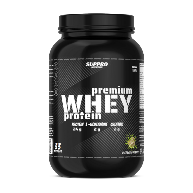SUPPRO SİTE ÜRÜN (29) Suppro Nutrition Premium Whey Protein Antep Fıstığı 990 Gram - Görsel 1
